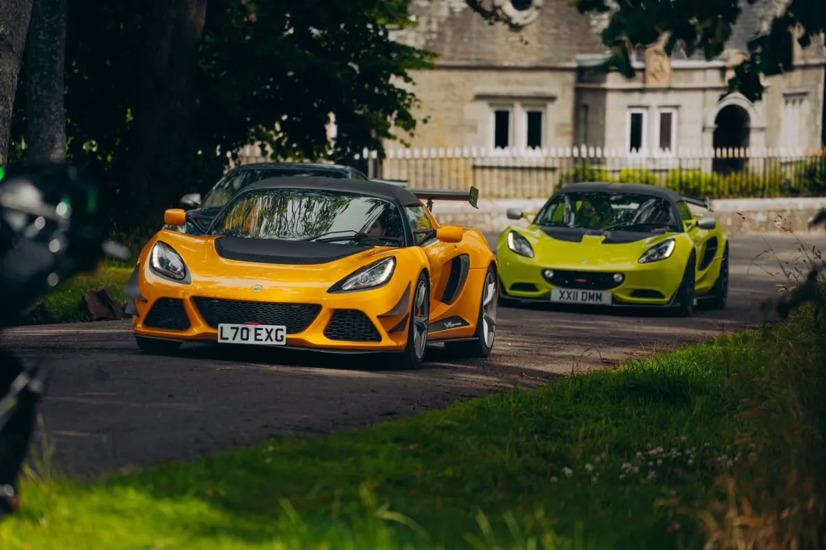 Lotus Exige and Elise at a Drive at Haddo car meet in Aberdeenshire