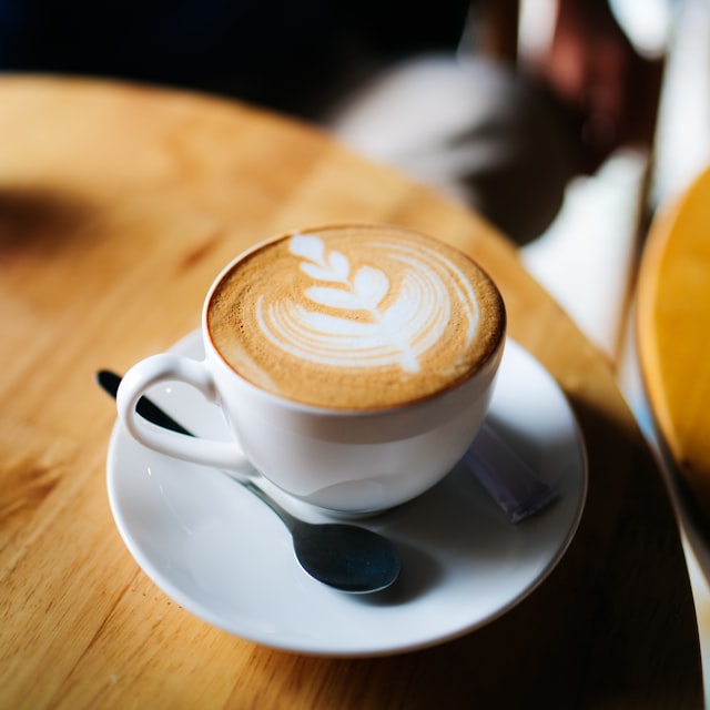 A latte with latte art